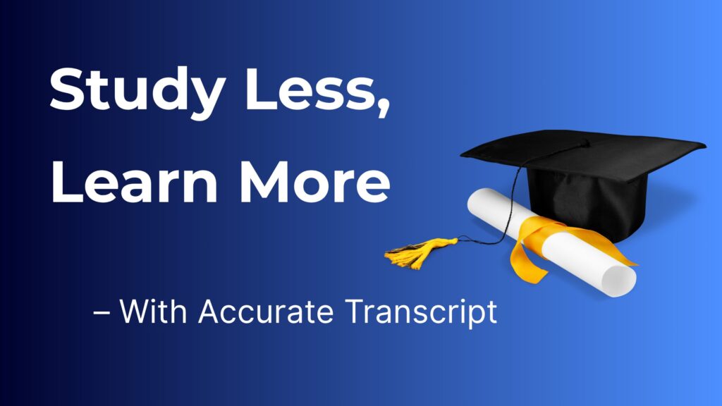 Academic Transcription For Students banner